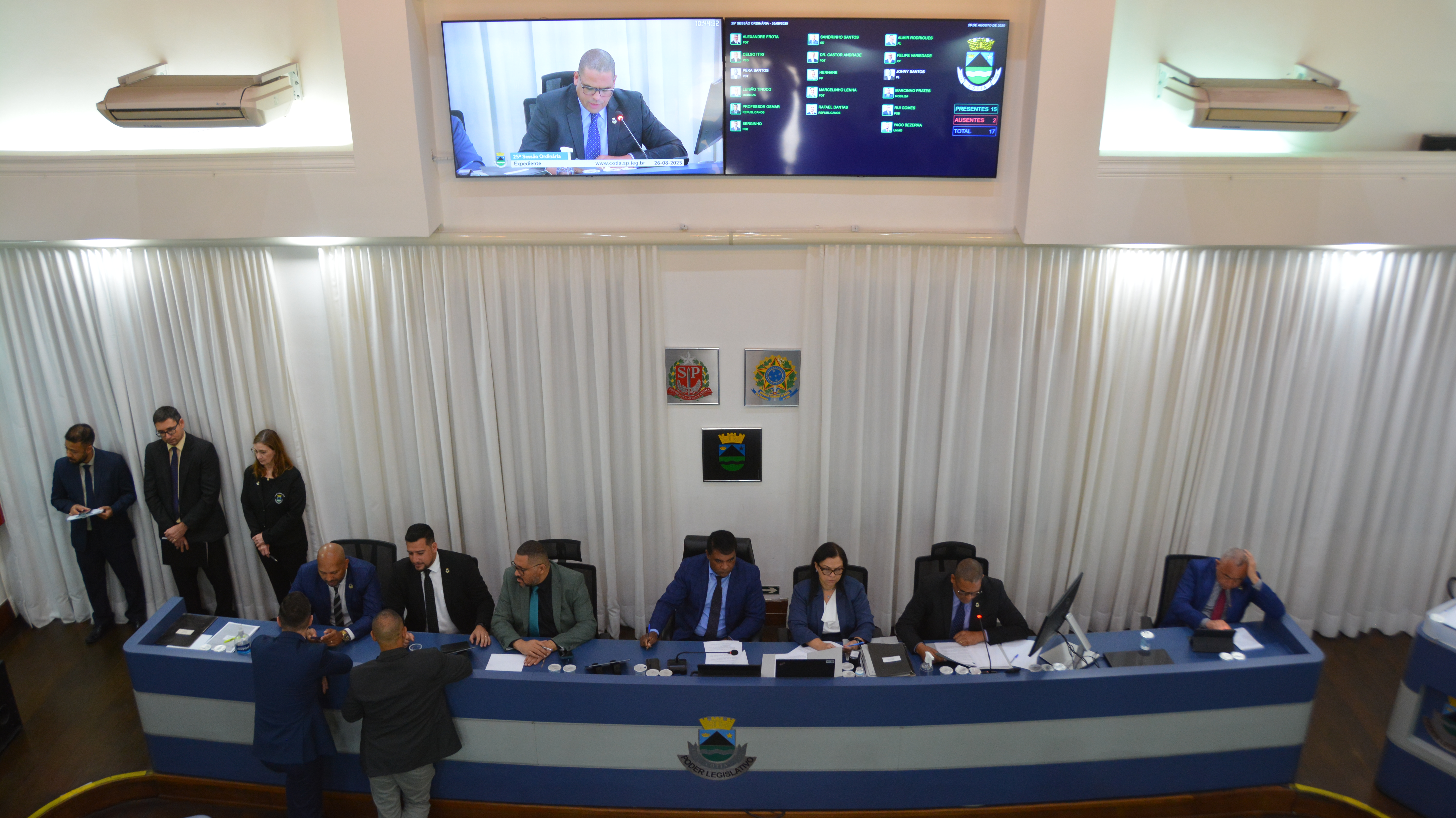 Quatro projetos são aprovados na 25ª Sessão Ordinária da Câmara Municipal