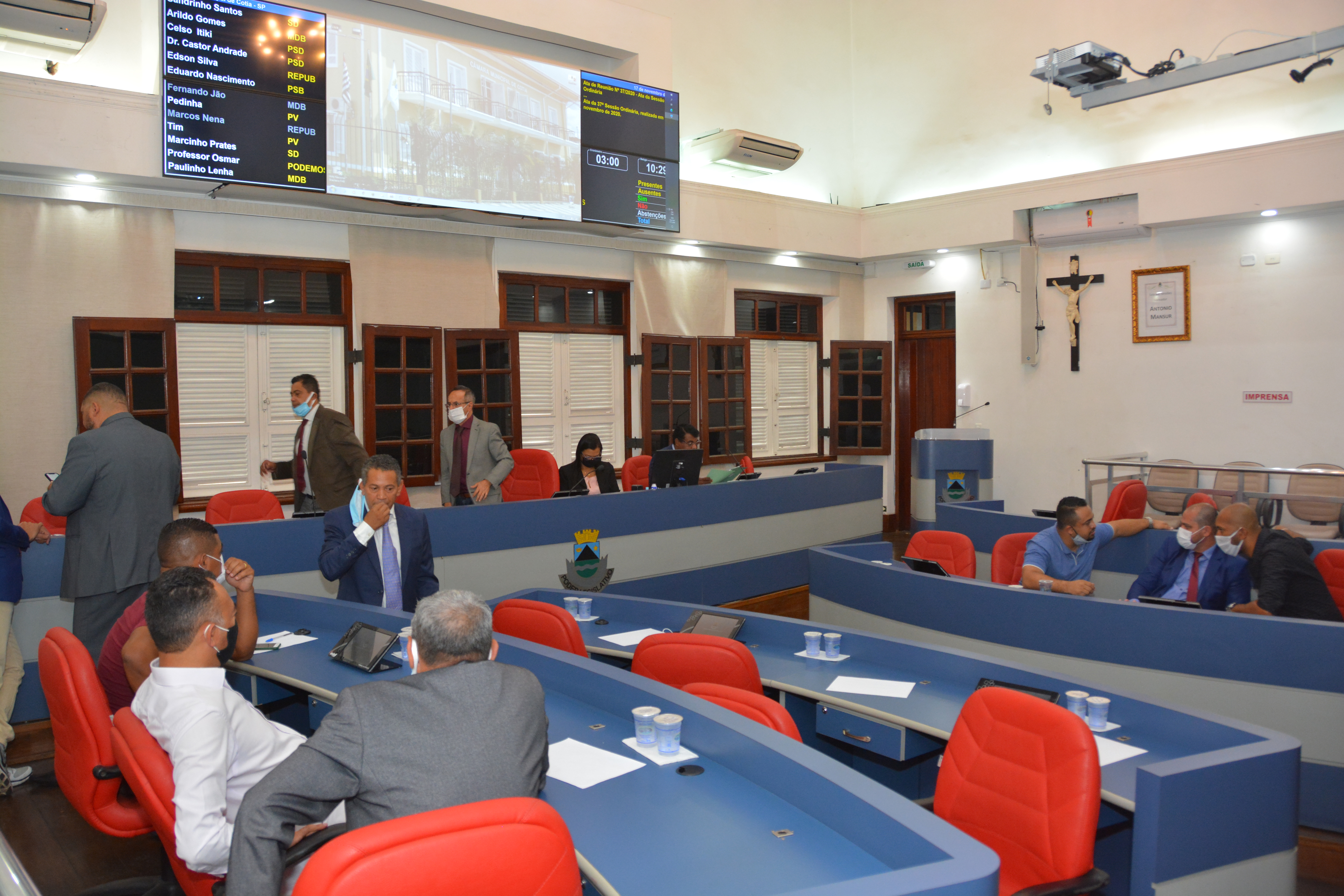 Duas matérias são votadas na 38ª Sessão Ordinária da Câmara Municipal de Cotia