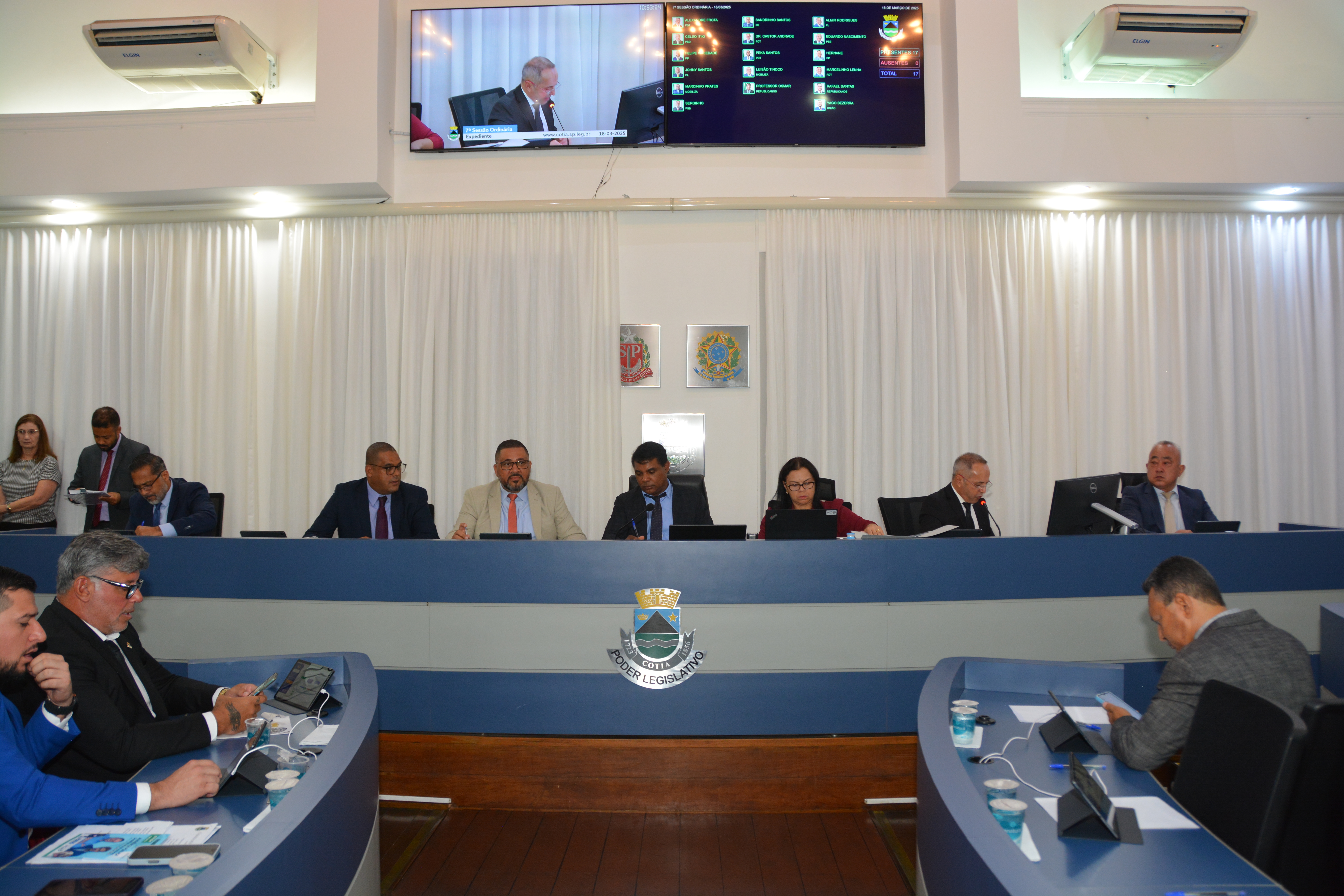 Seis matérias são aprovadas na 7ª Sessão Ordinária da Câmara Municipal